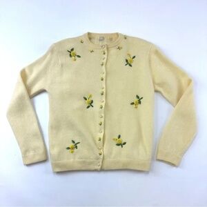 Floral Yellow Sweater